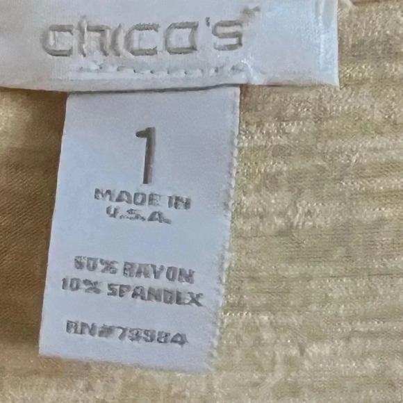 Chico’s top size 1 - Picture 4 of 6
